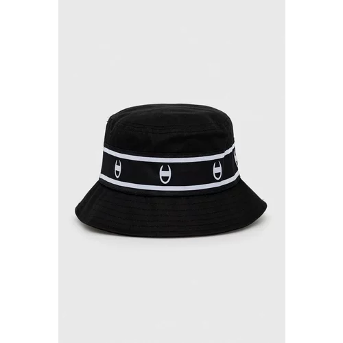 Champion Bombažni klobuk črna barva