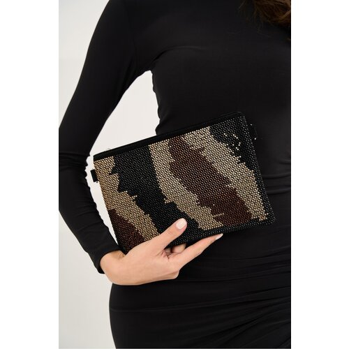 Madamra Stone Patterned Women's Stone Clutch Hand and Shoulder Bag Slike