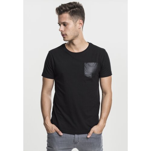 Urban Classics Pocket T-shirt made of blk/blk synthetic leather Slike