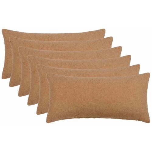  Presvlaka za jastuk 6 pcs HEERLEN Bež 40 x 80 cm Boucl&eacute; - Bež 40 x 80 cm 6 Cijene