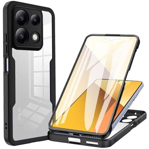 Techsuit ColorVerse 360 Series obostrana za&scaron;titna maska za Xiaomi Poco X6 Pro &ndash; crna Cijene