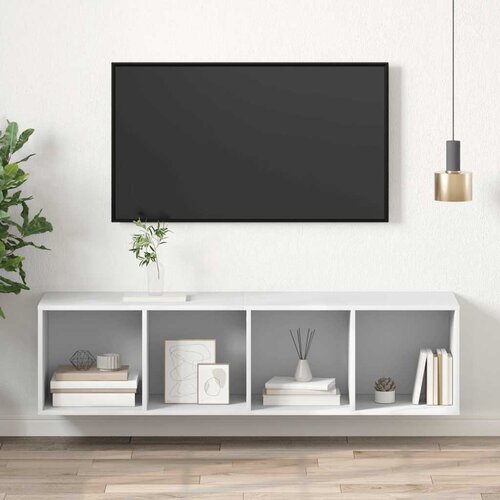 Zidni TV ormarić bijeli 37 x 37 x 142,5 cm konstruirano drvo Cene
