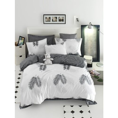  pipong - white, grey vpoly whitegrey single quilt cover set (de) Cene