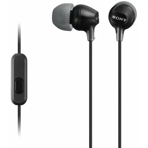 Sony slušalke za android/iphone, žične, črna, MDREX15AP