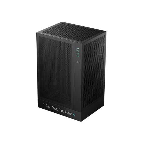 DeepCool Računalni&scaron;ko ohi&scaron;je CH170 DIGITAL, Mini-ITX, LCD, črno Cene