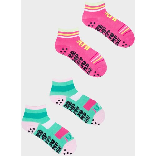 Yoclub Kids's Trampoline Socks 2-Pack SKS-0021G-AA0A-003 Slike