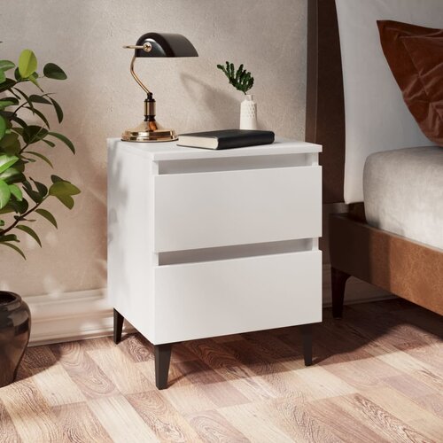 vidaXL noćni ormarić bijeli 40 x 35 x 50 cm od iverice Cijene