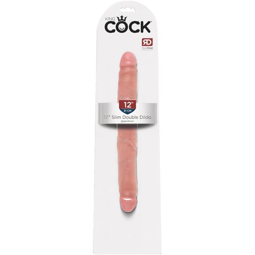 Tonga 12 Slim - realistični dvojni dildo (31 cm) - naravni Cene