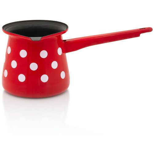 Metalac džezva s kljunom red dots 9cm / 0,40lit. Cene
