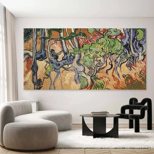  XXL slika - Vincent van Gogh &amp;ndash; Tree Roots 180x90 Slike