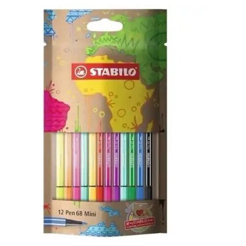 Stabilo Pen 68 mini 12-delni komplet barvnih tankih flomastrov Cene