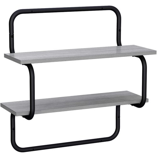  Dvorazinska zidna polica Siva Sonoma 60 x 24,5 x 61 cm Slike