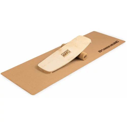 Boarderking Indoorboard Curved, ravnotežna deska, blazinica, valj, les / pluta