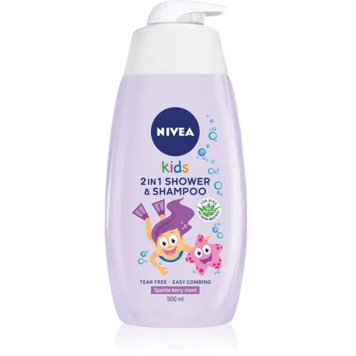 Nivea Kids Girl gel za tuširanje i šampon 2 u 1 za djecu 500 ml