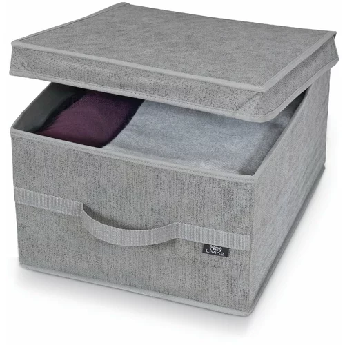 Domopak siva kutija za odlaganje Stone Large, 50 x 38 cm
