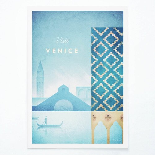 Travelposter Plakat Venice, A3 Cene
