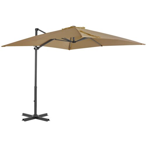  Previsni senčnik z aluminijastim drogom taupe 250x250 cm Cene