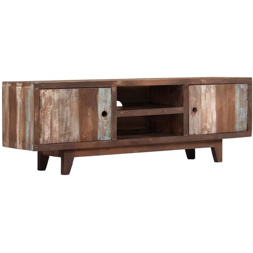  TV ormarić od masivnog bagremovog drva vintage 118 x 30 x 40 cm Slike
