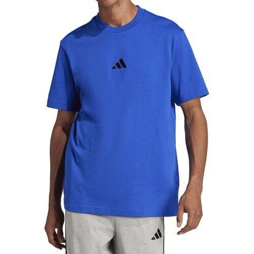 Adidas Mu&amp;scaron;ka majica kratkih rukava Essentials Small Logo Single Jersey Tee, Plava Slike