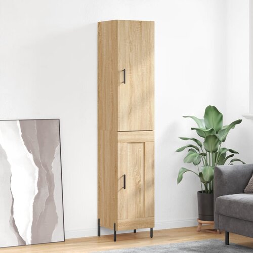 vidaXL Visoka komoda hrasta sonome 34 5x34x180cm od konstruiranog drva Cene