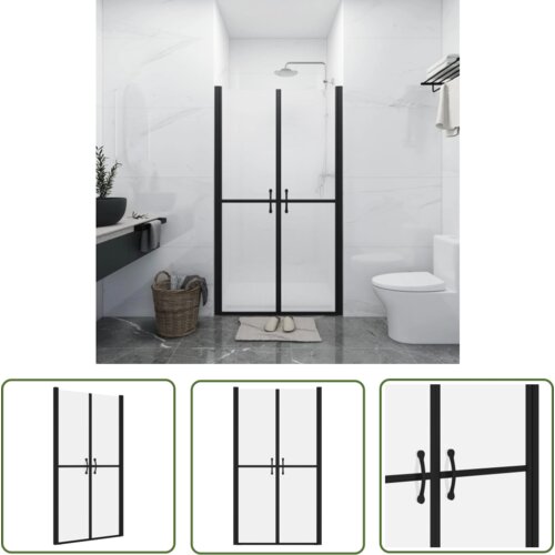 The Living Store Vrata za tuš mlečna ESG (73-76)x190 cm - Vrata Za Tuš, (21745013) Cene