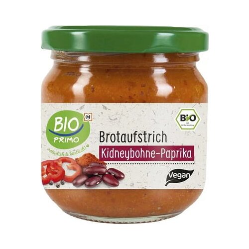 BIO PRIMO bio vegetarijanski namaz - fižol in paprika Slike
