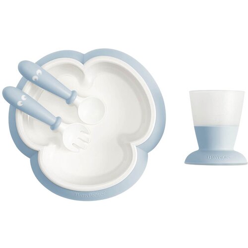 BABYBJORN komplet jedilni set Powder Blue Slike