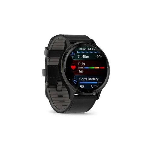 Garmin venu 3 black leather (010-02784-52) Slike