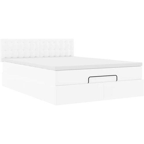  Otomanski krevet s madracima i LED 140x190cm umjetna koža Slike
