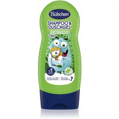 Bübchen Kids Monster Fun šampon in gel za prhanje 2v1 3 y+ 230 ml