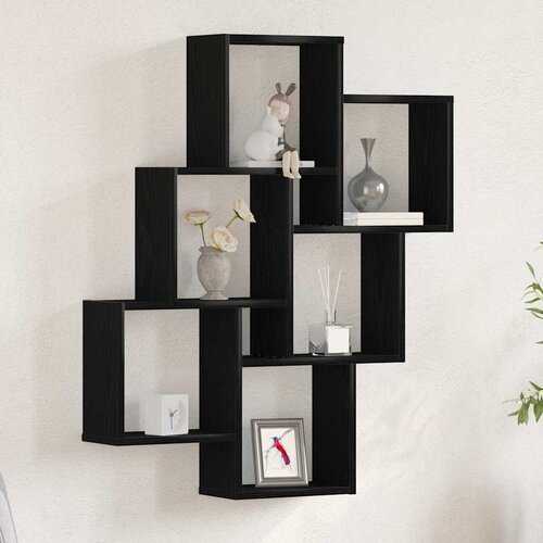  Polica na zidu Crni hrast 78 x 15 x 93 cm Konstruirano drvo Cene