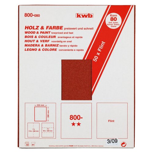 KWB brusni papir (drvo-farba) GR120 | 230x280 ( 49800120 ) Cene