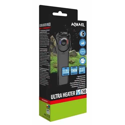 Aquael grelec Ultra Heater Day&Night - 50 W / 1,9 x 5,5 x 16,3 cm Cene