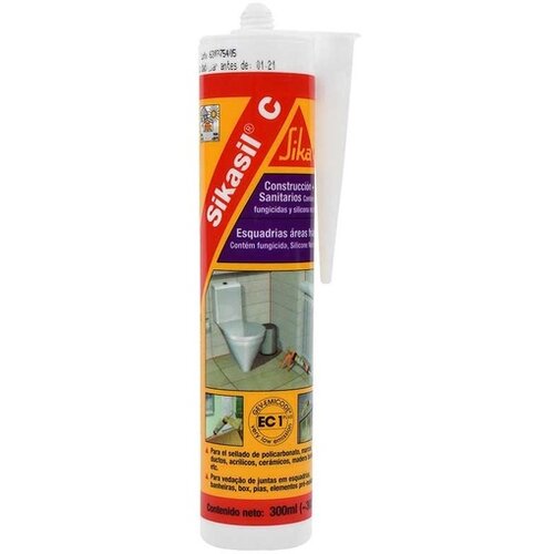 Sika Sikasil C Silikon neutralni 300ml Slike