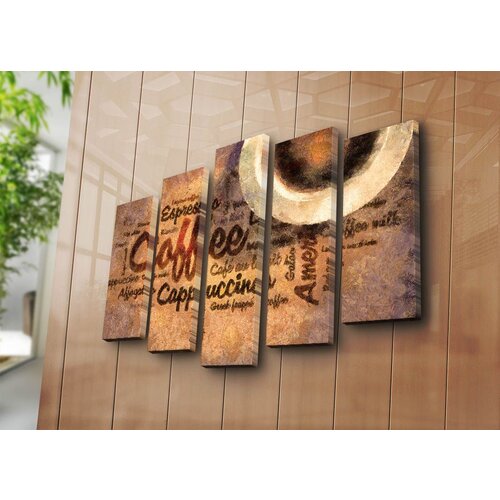 Wallity 5PATK-83 multicolor decorative canvas painting (5 pieces) Slike