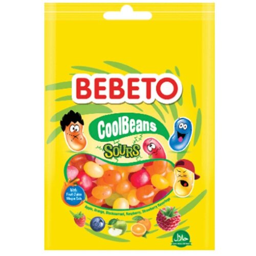 Bebeto gumene bombone cool beans sour mix 60g Cene
