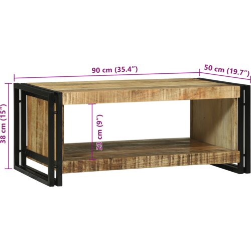 VidaXL stolić za kavu 90x50x38 cm od manga Slike