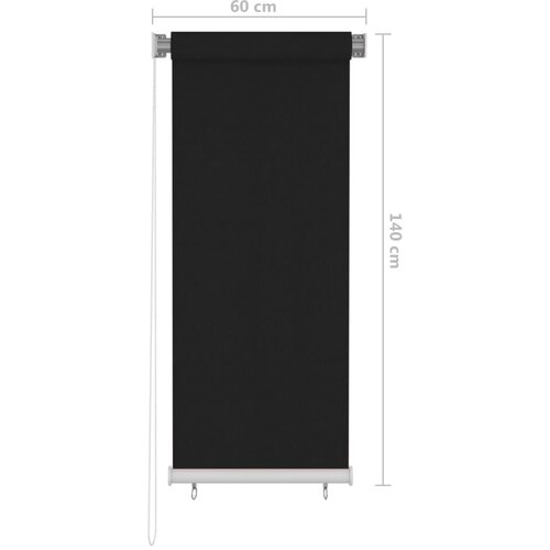  Vanjska roleta za zamračivanje 60 x 140 cm crna Slike
