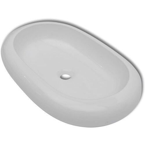 Maison Chic Luksuzni keramični ovalni Umivalnik - Kopalna umivalnik - Lavabo dimenzije 63 x 42 cm, (21684630) Cene