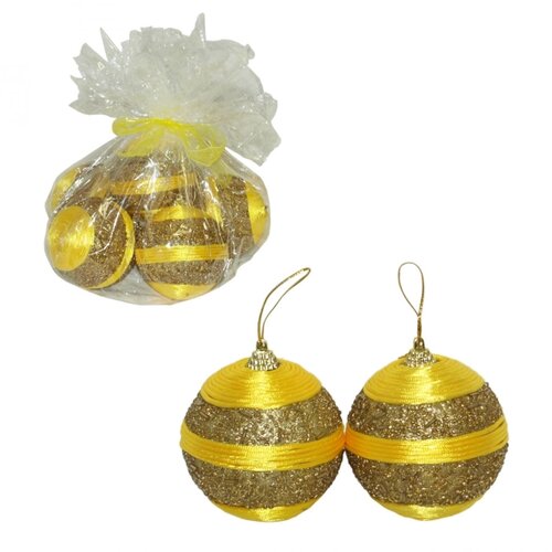  Kuglice zlatne-granulisane 8 cm 6/1 pakovanje 51-412000 Slike