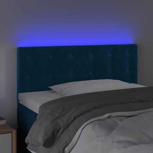  LED uzglavlje tamnoplavo 80 x 5 x 78/88 cm bar&amp;scaron;unasto Slike