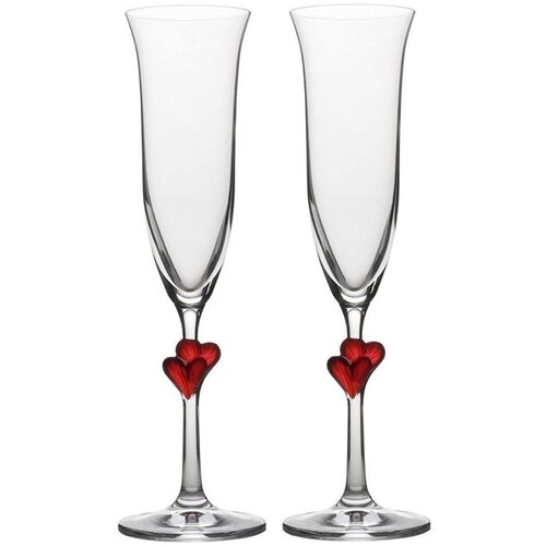 Stolzle Set kelih za šampanjec L'Amour 175ml / 2kos / rdeče srce / steklo, (20455081) Cene