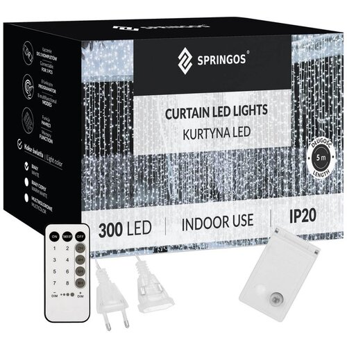  Božićna LED zavjesa 300 LED hladno bijela Cene