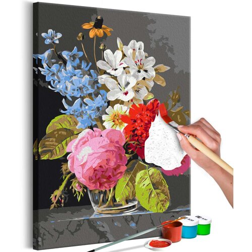  Slika za samostalno slikanje - Bouquet in a Glass 40x60 Slike