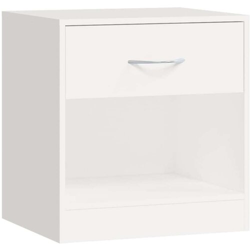  242547 Nightstand 2 pcs with Drawer White Slike