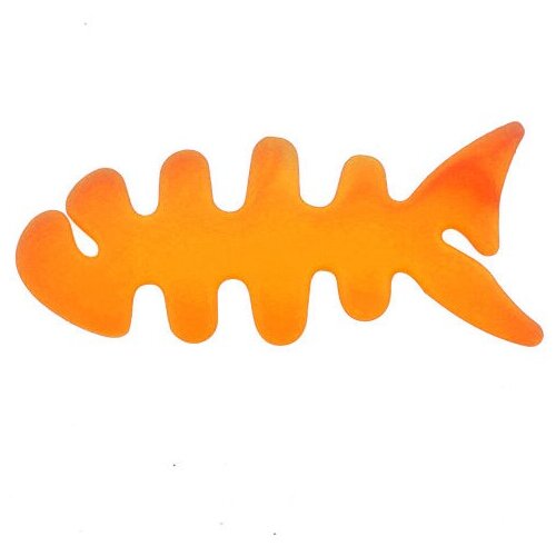 HURTEL Organizator kabla za slu&amp;scaron;alke v obliki ribe, oranžen, (22006449) Slike