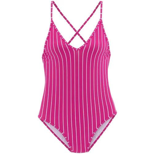 VIVANCE Jednodijelni kupaći kostim roza / bijela