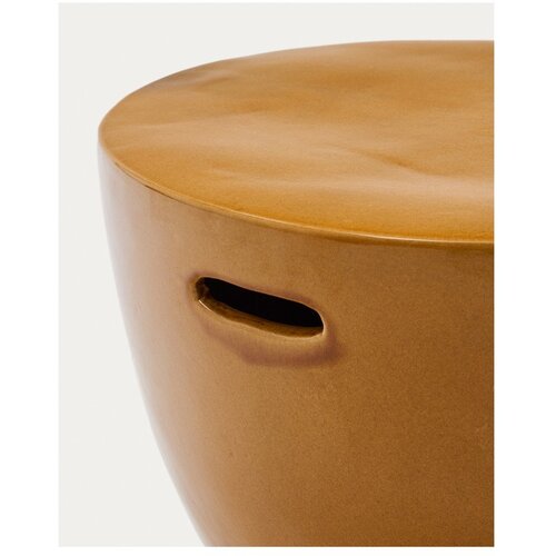 Kave Home Okrugao vrtni stolić keramički &amp;oslash; 45 cm Mesquida &amp;ndash; Slike
