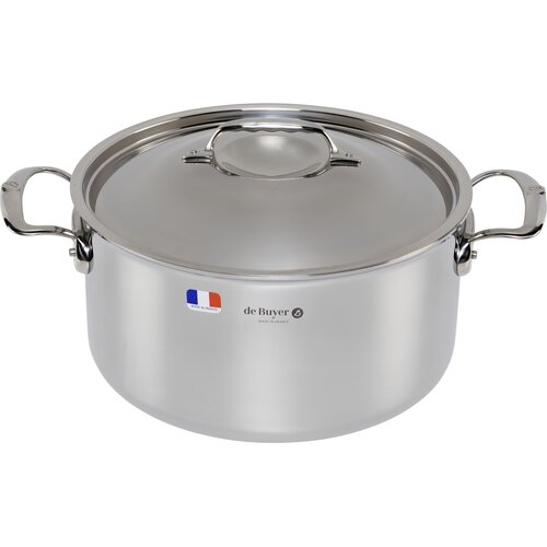 De buyer Affinity Saucepot Stainless Steel with lid 28 cm Slike