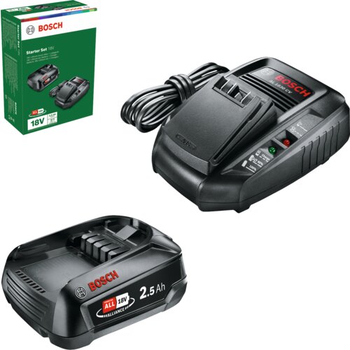 Bosch 18V baterijski začetni set vklj. s polnilnikom - 1 x 2,5Ah Cene